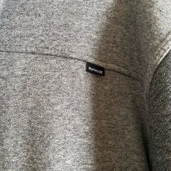 Men’s Hurley Getaway Fleece Zip Hoodie in Dark Storm size L - Picture 4 of 12
